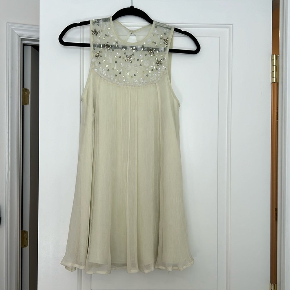 Urban Outfitters Kimchi Blue Mimi‎ Embellished Trapeze Mini Dress size S